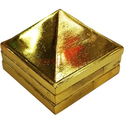 Пирамида из латуни из 3 частей большая 4,2x5 см - фото 193794