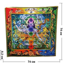 Игра Лила Leela на атласной ткани 74x74 см - фото 194142