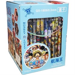 Ручка пишет-стирает One Piece QX-1809 линия 0,5мм 144 шт/упаковка - фото 195155