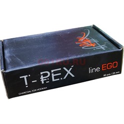 Уголь кокосовый T-Rex Line Ego 25 мм 80 кубиков - фото 195330