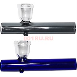 Трубка стеклянная цветная kit pipe 7,7 см длина - фото 195821