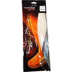 Стельки Tarrago Insoles кожаные Pecari Carbon угольные размер 45-46 - фото 198480