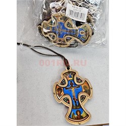 Иконка подвеска (KN-G-357) в виде креста 12 шт/упаковка - фото 198710