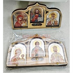 Иконка деревянная (KN-G-722) на липучке тройная 20 шт/упаковка - фото 198716