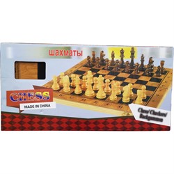 Шахматы шашки нарды деревянные 30x30 см - фото 198798