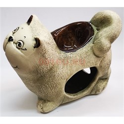 Аромалампа из шамота «Кот стоит» 12x15 см - фото 199428