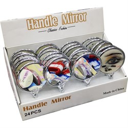 Зеркала ручные Handle Mirror 24 шт/упаковка - фото 199623