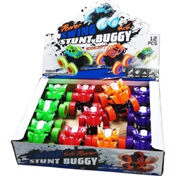 Машинка иннерционная квадроцикл 4x4 Power Swing Stunt Buggy 12 шт/упаковка - фото 200778