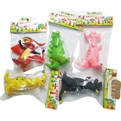 Игрушка динозавры резиновая со звуком - фото 201062