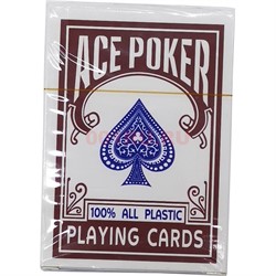 Карты для покера Ace Poker 100% пластик 54 карты - фото 201321