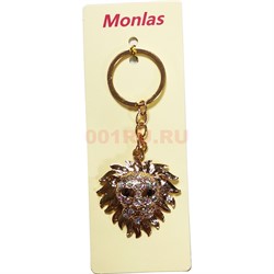 Брелок со стразами «голова льва» - фото 201431