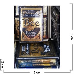 Карты игральные Bee Gold Stinger 54 карты/колода - фото 201820