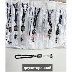 Четки мусульманские (CK-2149A) из черного агата 12 шт/упаковка - фото 202159