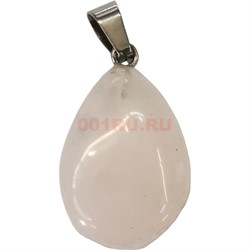 Семечка подвеска 1,5x2,5 см из розового кварца (цена за 1 шт) - фото 202658