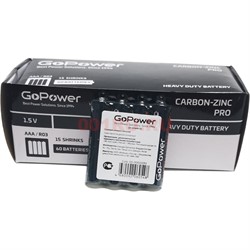 Батарейки AAA мизинчиковые GoPower цена за упаковку из 60 шт - фото 203429