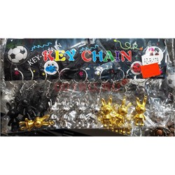 Брелок металлический (AZ-R-178) зайчики 12 шт/упаковка - фото 203503