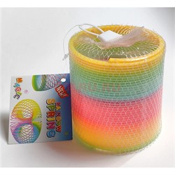 Игрушка пружинка Радуга большая 9x8,5 см - фото 203659