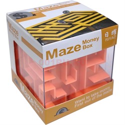 Головоломка Maze с шариком 78 мм 6 шт/упаковка - фото 204130