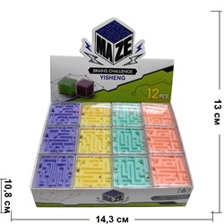 Игрушка головоломка Maze 35 мм 12 шт/упаковка - фото 204352