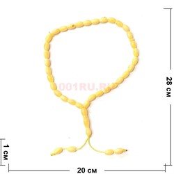 Четки простые овальные цвет светло-желтый 12 шт/упаковка - фото 205174