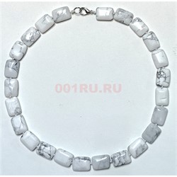 Бусы из кахалонга «прямоугольник 14x19 мм» 45 см длина - фото 207318