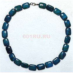 Бусы из хризаколлы «прямоугольник 14x19 мм» 45 см длина - фото 207338