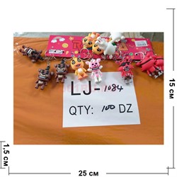 Брелок резиновый (LJ-1084) фигурки 5 ночей у Фредди 12 шт/упаковка - фото 209021
