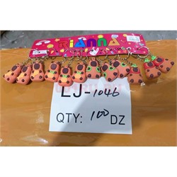 Брелок резиновый (LJ-1046) фигурка капибары 12 шт/упаковка - фото 209036