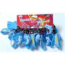 Брелок резиновый (KS-254) дельфины с браслетом 12 шт/упаковка - фото 209382