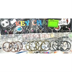 Брелок металлический (AZ-D-348) руль 12 шт/упаковка - фото 209660