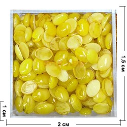 Кабошоны овальные 15x20 из янтаря светлый медовый цвет - фото 212166