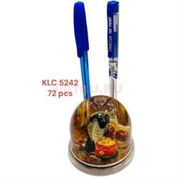 Карандашница на 2 ручки со змеей (KLC-5242) круглая 72 шт/коробка - фото 212203