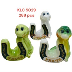 Змея с подковой (KLC-5029) из фарфора символ 2025 года - фото 212223