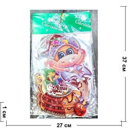 Картинка новогодняя 2 размер Змея символ 2025 года 30x27 см рисунки в ассортименте (SNK-42) - фото 212336