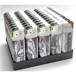 Зажигалка пьезо газовая в ассортименте 50 шт/упаковка - фото 212502