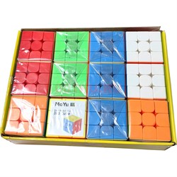 Игрушка кубик головоломка Mo Yu Cube 56 мм 12 шт/упаковка - фото 212505