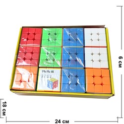 Игрушка кубик головоломка Mo Yu Cube 56 мм 12 шт/упаковка - фото 212506