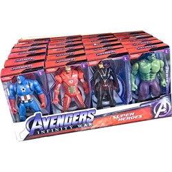 Игрушка Супергерои Avengers 1 размер 16 см 24 шт/упаковка - фото 212507