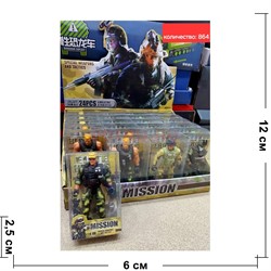 Игрушка Солдаты Mission 24 шт/упаковка - фото 212704