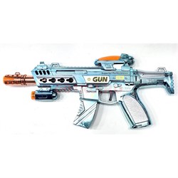 Автомат со светом и звуком (2413) Gun 10 шт/упаковка - фото 212975