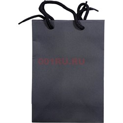Пакет подарочный черный цвет 14x20 см 20 шт/упаковка - фото 213161