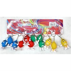 Брелок резиновый большой M&M's 12 шт/упаковка - фото 213655