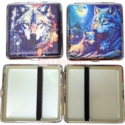 Портсигар на 20 сигарет с рисунками в ассортименте - фото 214144
