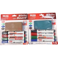 Маркер White Board 4 цвета для белой доски (цена за упаковку из 4 шт) - фото 214567