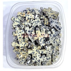 Крестики из пятнистой яшмы 2,5 см длина - фото 214641