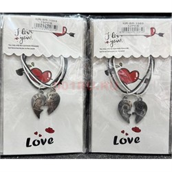 Парные браслеты (BR-1065) Сердце Best Friends 12 пар/упаковка - фото 214969