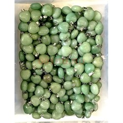 Сердце 15x15 мм из нефрита - фото 215703