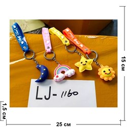 Брелок резиновый (LJ-1160) детский с браслетом 12 шт/упаковка - фото 215826