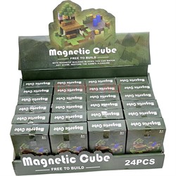 Головоломка магнитная Magnetic Cube 12 кубиков  24 шт/упаковка - фото 216531