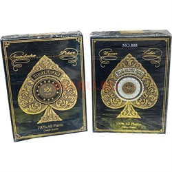 Карты для покера Texas Hold'em Poker в золотом цвете 100% пластик - фото 217302